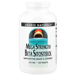 소스 네츄럴 Source Naturals, 메가 스트렝스 베타 시토스테롤, 375mg, 120정
