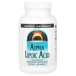 소스 네츄럴 Source Naturals, 알파리포산, 서방형, 120정