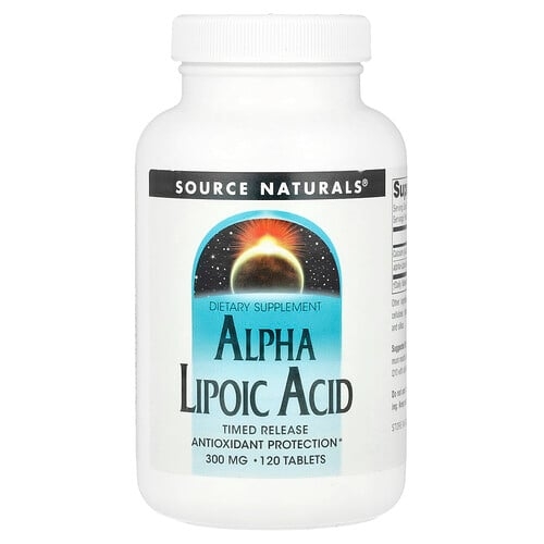 소스 네츄럴 Source Naturals, 알파리포산, 서방형, 120정 상세 이미지