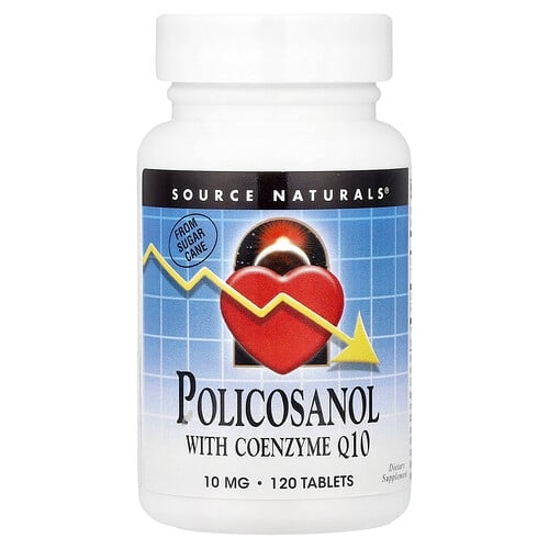 소스 네츄럴 Source Naturals, 코엔자임 Q10 함유 폴리코사놀, 120정 상세 이미지
