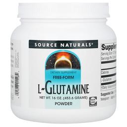 소스 네츄럴 Source Naturals, L-글루타민 분말, 453.6g(16oz)