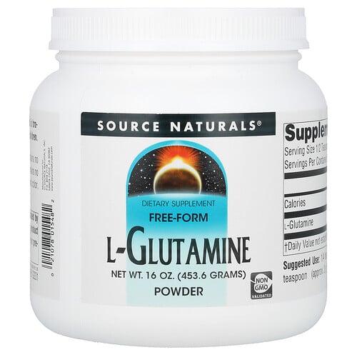 소스 네츄럴 Source Naturals, L-글루타민 분말, 453.6g(16oz) 상품 이미지