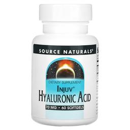 소스 네츄럴 Source Naturals, Injuv 히알루론산, 소프트젤 60정