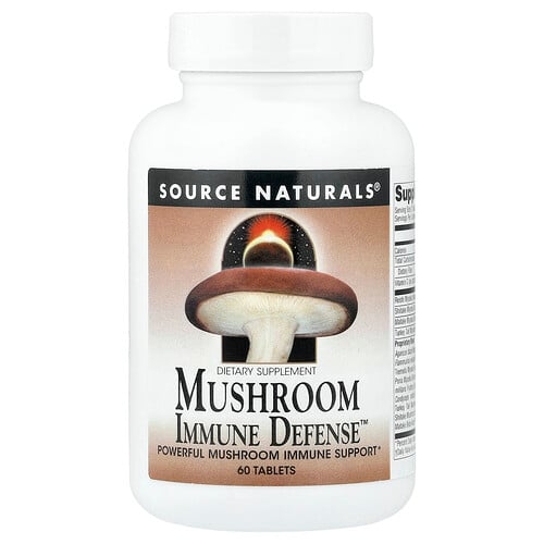 소스 네츄럴 Source Naturals, Mushroom Immune Defense™, 60정 상세 이미지