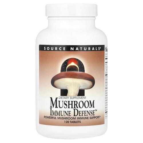소스 네츄럴 Source Naturals, Mushroom Immune Defense™, 120정 상세 이미지