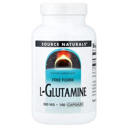 소스 네츄럴 Source Naturals, L-글루타민, 500 밀리그램, 100 캡슐