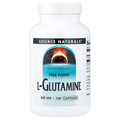 소스 네츄럴 Source Naturals, L-글루타민, 500 밀리그램, 100 캡슐 상품 이미지