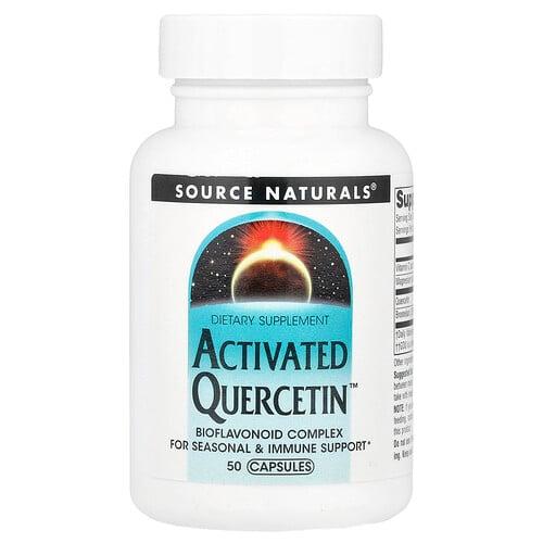 소스 네츄럴 Source Naturals, Activated Quercetin™, 캡슐 50정 상품 이미지