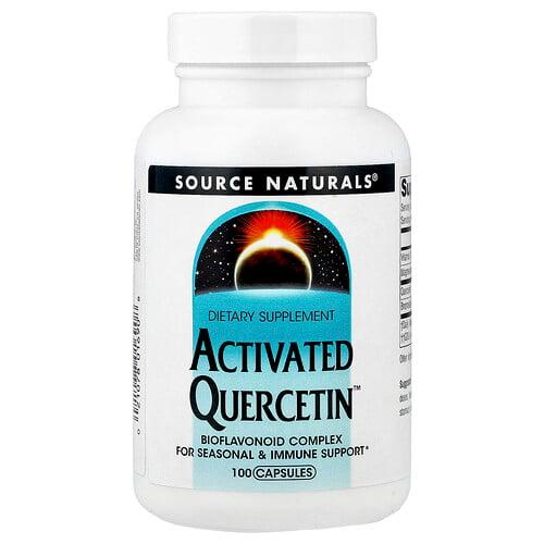 소스 네츄럴 Source Naturals, Activated Quercetin™, 캡슐 100정 상품 이미지