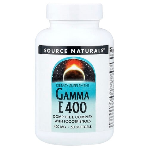 소스 네츄럴 Source Naturals, 감마 E 400, 토코트리에놀을 함유한 컴플리트 E 복합체, 소프트젤 60정 상세 이미지