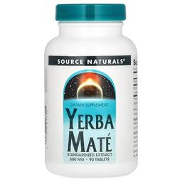 소스 네츄럴 Source Naturals, 예르바 마테, 600 mg, 90 정
