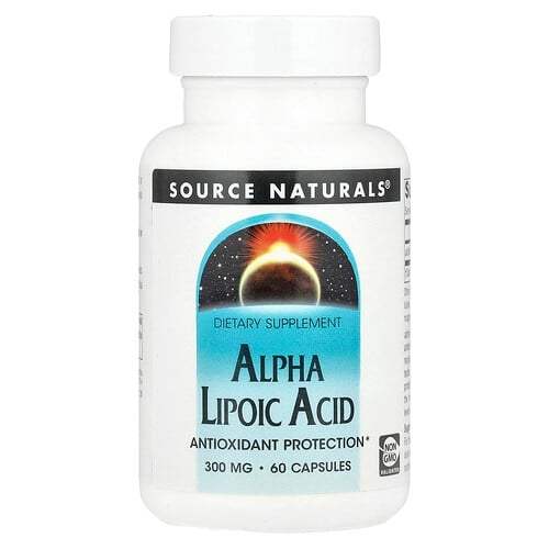 소스 네츄럴 Source Naturals, 알파 리포 산, 300 mg, 60 정 상세 이미지