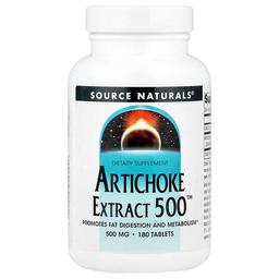 소스 네츄럴 Source Naturals, 아티초크 Extract 500™, 180정