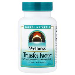 소스 네츄럴 Source Naturals, Wellness, Transfer Factor™, 125mg, 캡슐 60정