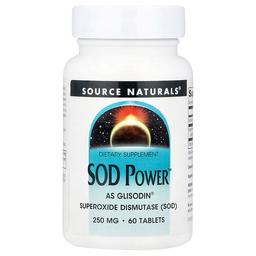 소스 네츄럴 Source Naturals, SOD Power™, 250mg, 60정