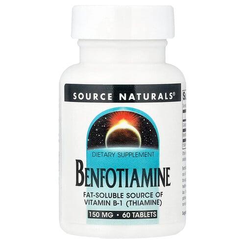 소스 네츄럴 Source Naturals, 벤포티아민, 60정 상품 이미지