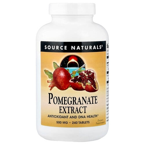 소스 네츄럴 Source Naturals, 석류 추출물, 500mg, 240정 상세 이미지