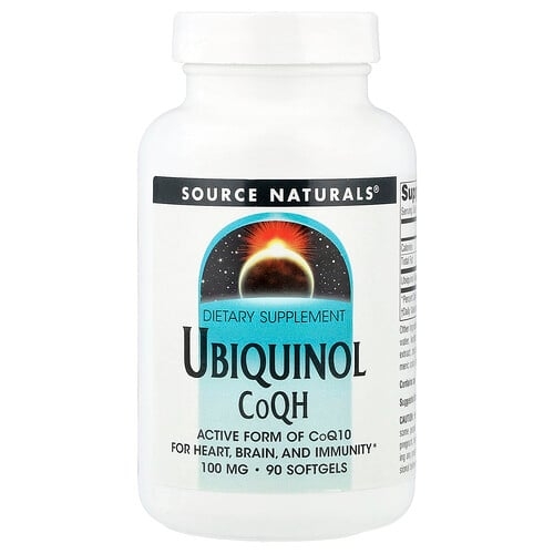 소스 네츄럴 Source Naturals, 유비퀴놀 CoQH, 100mg, 소프트젤 90정 상세 이미지