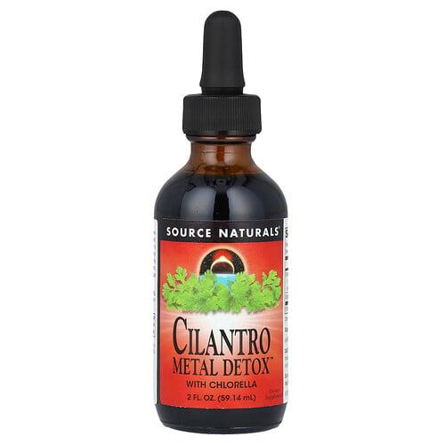 소스 네츄럴 Source Naturals, Cilantro Metal Detox™, 클로렐라 함유, 59.14ml(2fl oz) 상품 이미지