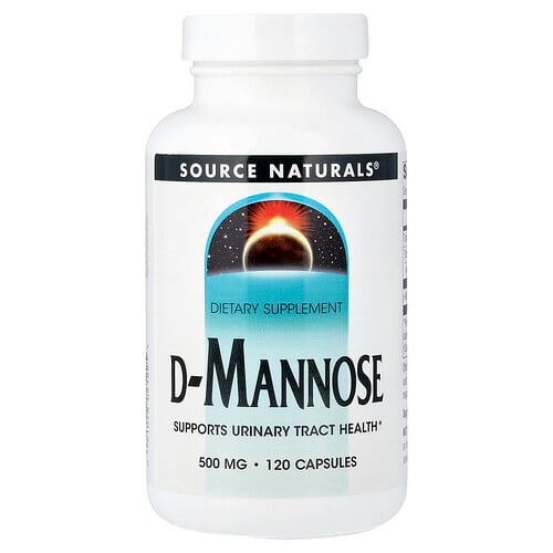 소스 네츄럴 Source Naturals, D-만노스, 500 mg, 120 정 상세 이미지