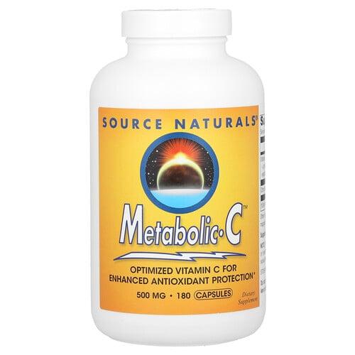 소스 네츄럴 Source Naturals, 메타볼릭 C, 500mg, 180정 상품 이미지