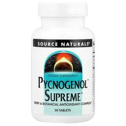 소스 네츄럴 Source Naturals, 피크노제놀 수프림, 30 정