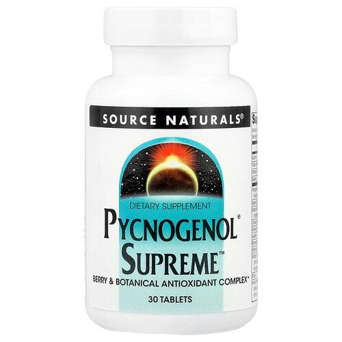 소스 네츄럴 Source Naturals, 피크노제놀 수프림, 30 정 상품 이미지