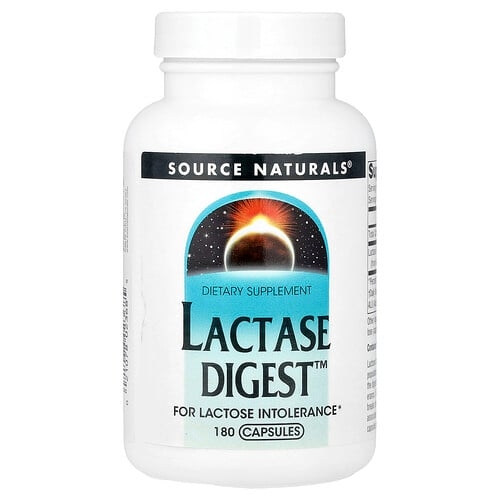 소스 네츄럴 Source Naturals, Lactase Digest™, 캡슐 180정(캡슐 1정당 90mg) 상세 이미지