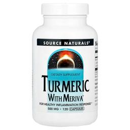 소스 네츄럴 Source Naturals, Turmeric With Meriva®, 500mg, 캡슐 120정