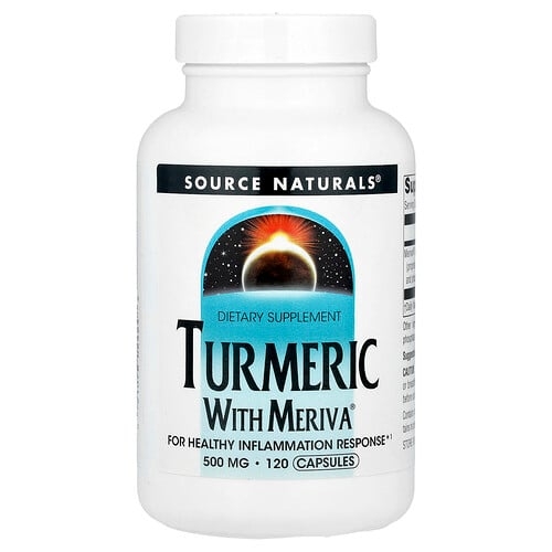소스 네츄럴 Source Naturals, Turmeric With Meriva®, 500mg, 캡슐 120정 상세 이미지