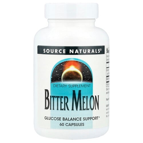 소스 네츄럴 Source Naturals, 비터 멜론, 60 캡슐 상세 이미지