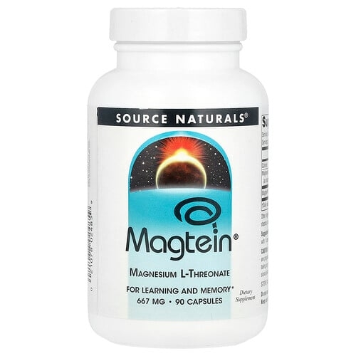 소스 네츄럴 Source Naturals, Magtein®, 마그네슘 L-트레온산, 캡슐 90정 상세 이미지