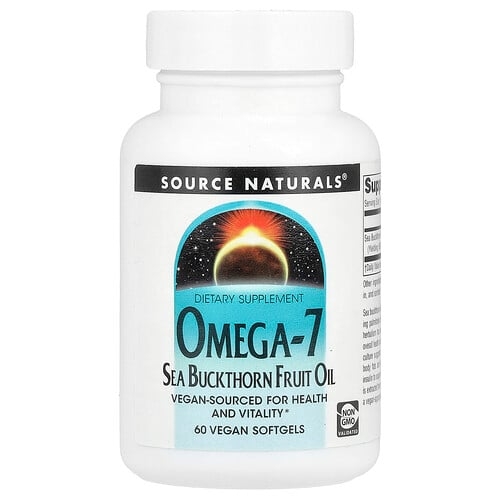 소스 네츄럴 Source Naturals, 오메가7, 산자나무 열매오일, 베지 소프트젤 60정 상세 이미지