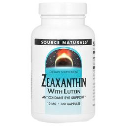 소스 네츄럴 Source Naturals, 제아잔틴, 루테인 함유, 10mg, 캡슐 120정