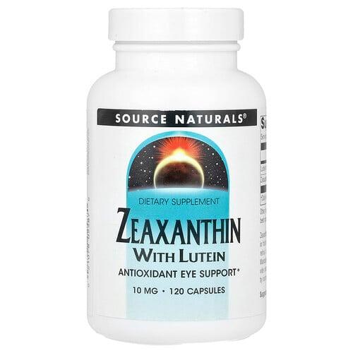 소스 네츄럴 Source Naturals, 제아잔틴, 루테인 함유, 10mg, 캡슐 120정 상품 이미지