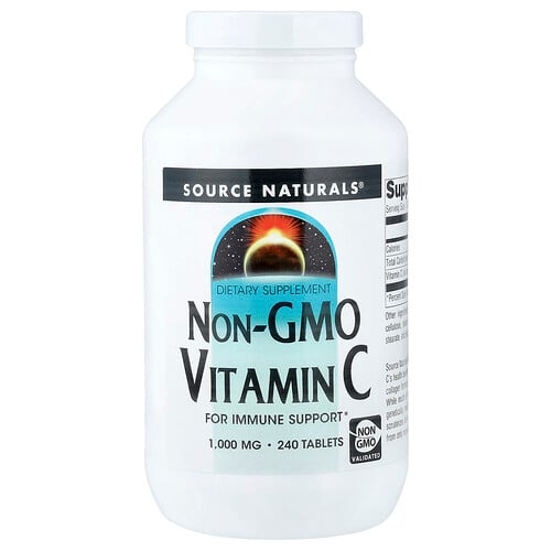 소스 네츄럴 Source Naturals, 유전자 변형 성분 무함유 비타민C, 1,000mg, 240정 상세 이미지