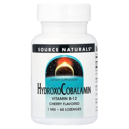 소스 네츄럴 Source Naturals, Hydroxo코발라민, 체리 맛, 1mg, 사탕 정제 60정 상세 이미지