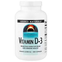 소스 네츄럴 Source Naturals, 비타민D3, 캡슐 400정