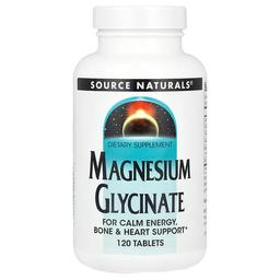 소스 네츄럴 Source Naturals, 마그네슘 글리시네이트, 120정