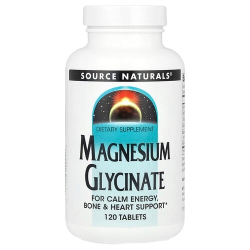 소스 네츄럴 Source Naturals, 마그네슘 글리시네이트, 120정 상세 이미지