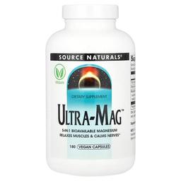 소스 네츄럴 Source Naturals, Ultra-Mag™, 베지 캡슐 180정