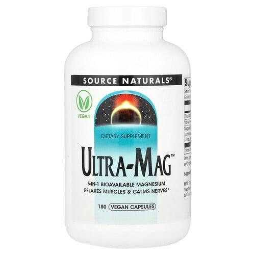 소스 네츄럴 Source Naturals, Ultra-Mag™, 베지 캡슐 180정 상품 이미지