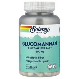 소라레이 Solaray, 글루코만난, 뿌리줄기 추출물, 600mg, 베지 캡슐 100정