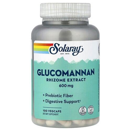 소라레이 Solaray, 글루코만난, 뿌리줄기 추출물, 600mg, 베지 캡슐 100정 상품 이미지