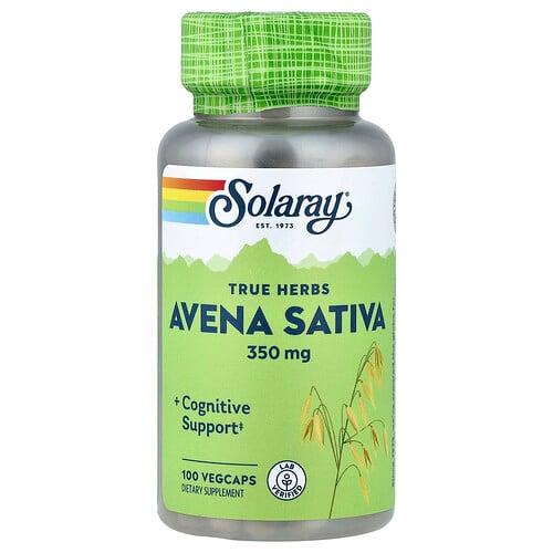 소라레이 Solaray, 트루 허브, Avena Sativa, 350mg, 베지 캡슐 100정 상품 이미지