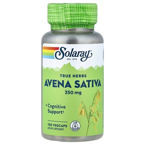 소라레이 Solaray, 트루 허브, Avena Sativa, 350mg, 베지 캡슐 100정 상세 이미지