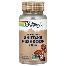 소라레이 Solaray, 버섯, 표고버섯, 600mg, 베지 캡슐 100정