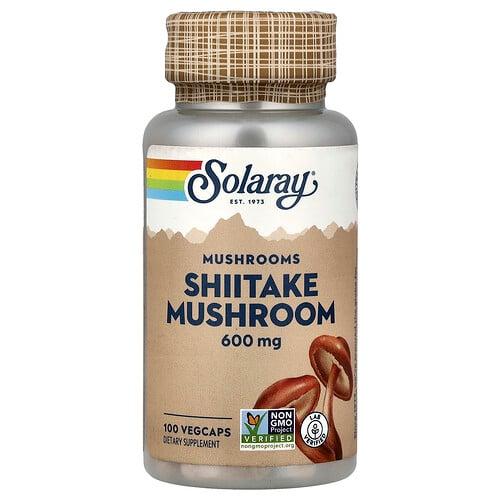 소라레이 Solaray, 버섯, 표고버섯, 600mg, 베지 캡슐 100정 상품 이미지