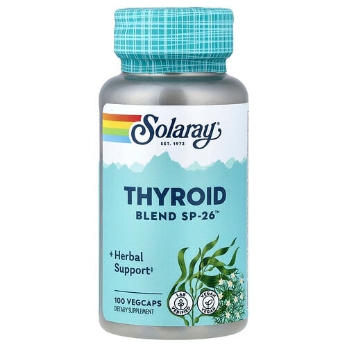 소라레이 Solaray, Thyroid Blend SP-26™, 베지 캡슐 100정 상세 이미지