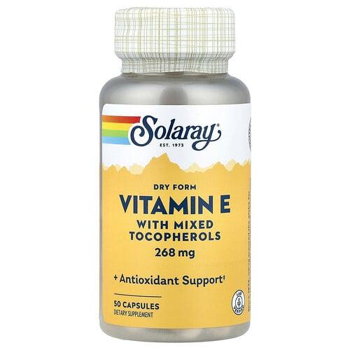 소라레이 Solaray, 혼합 토코페롤 함유 비타민E, 268mg, 캡슐 50정 상품 이미지